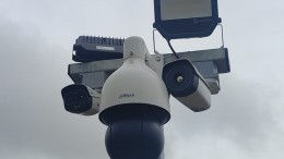 CCTV installation in a solar farm